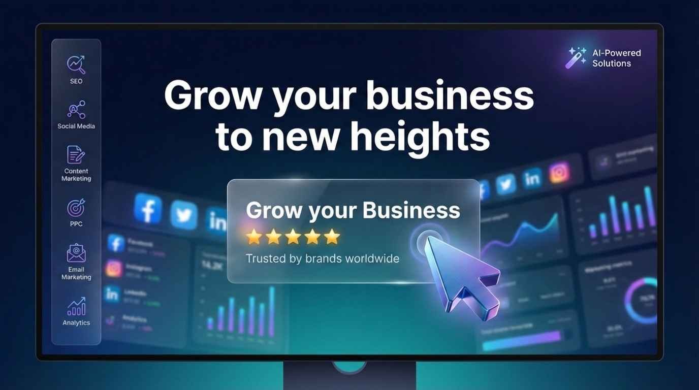 Chennai digital marketing agency contact "Grow your business to new heights" SEO PPC website design video animation free consultation Tamil Nadu